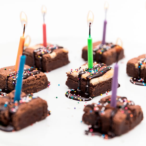 Upgrade Your Day with Birthday Brownies