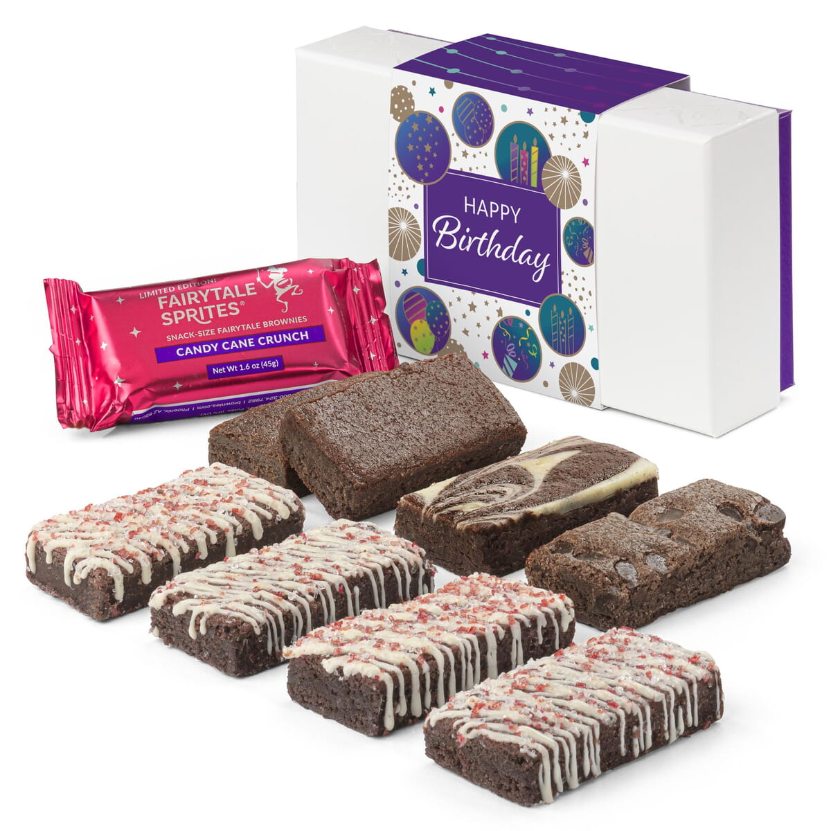 Birthday Candy Cane Crunch Assorted 8-Sprite Favor