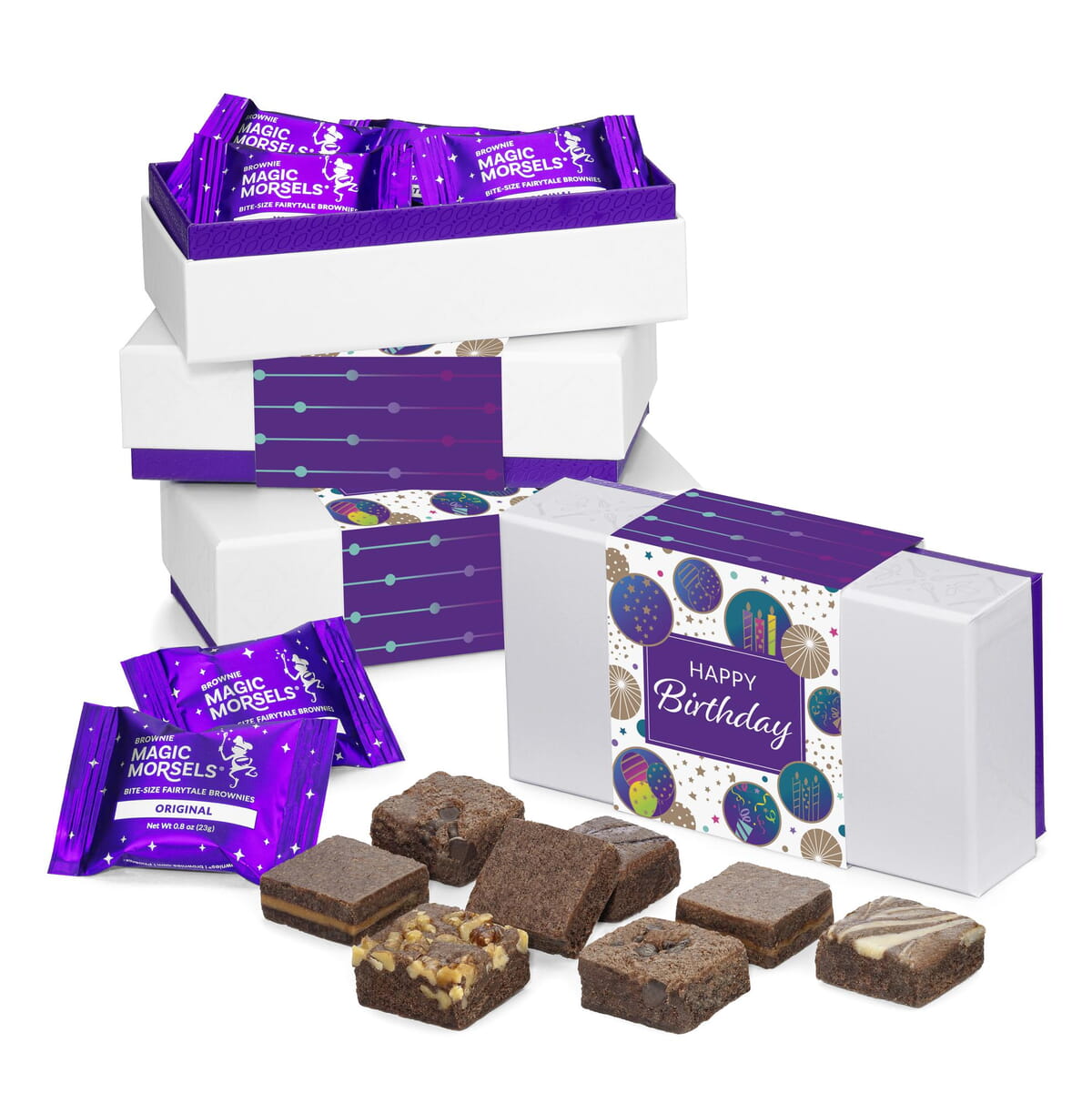 FOUR BOX SET Birthday 8-Morsel Favor