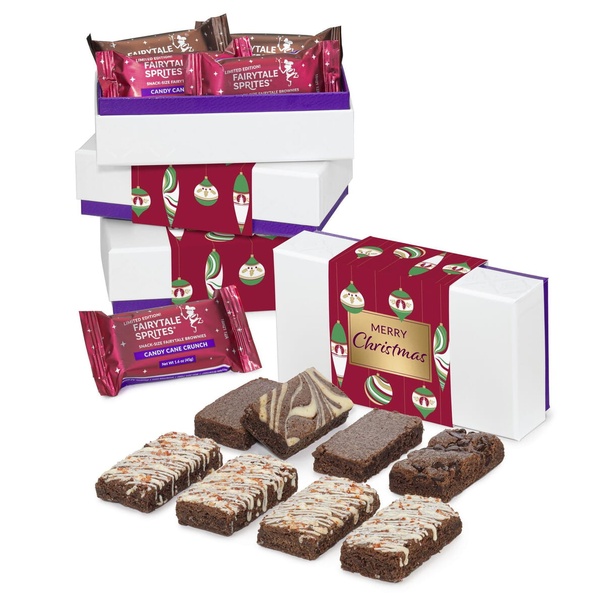 FOUR BOX SET Christmas Candy Cane 8-Sprite Favor