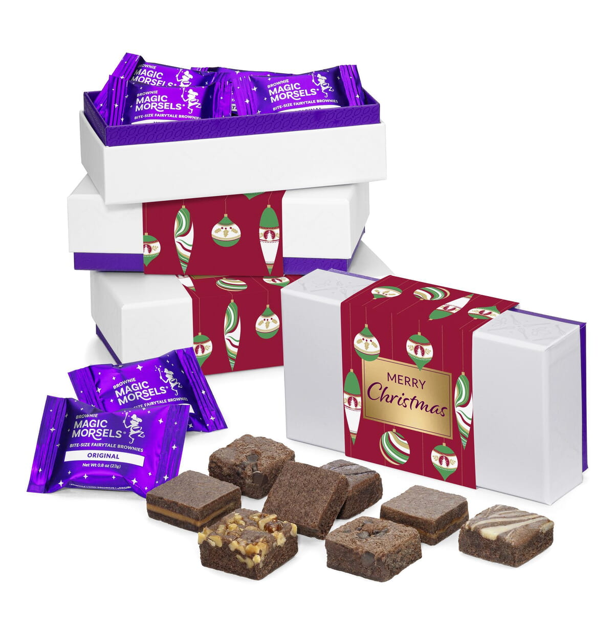 FOUR BOX SET Christmas 8-Morsel Favor