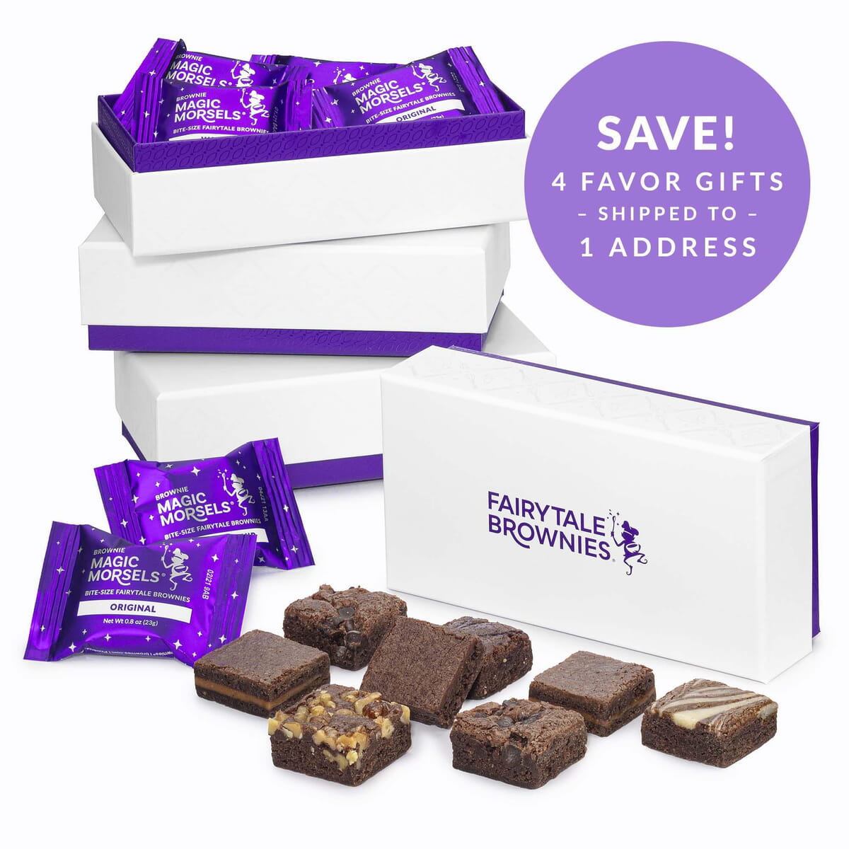 FOUR BOX SET 8-Morsel Favor