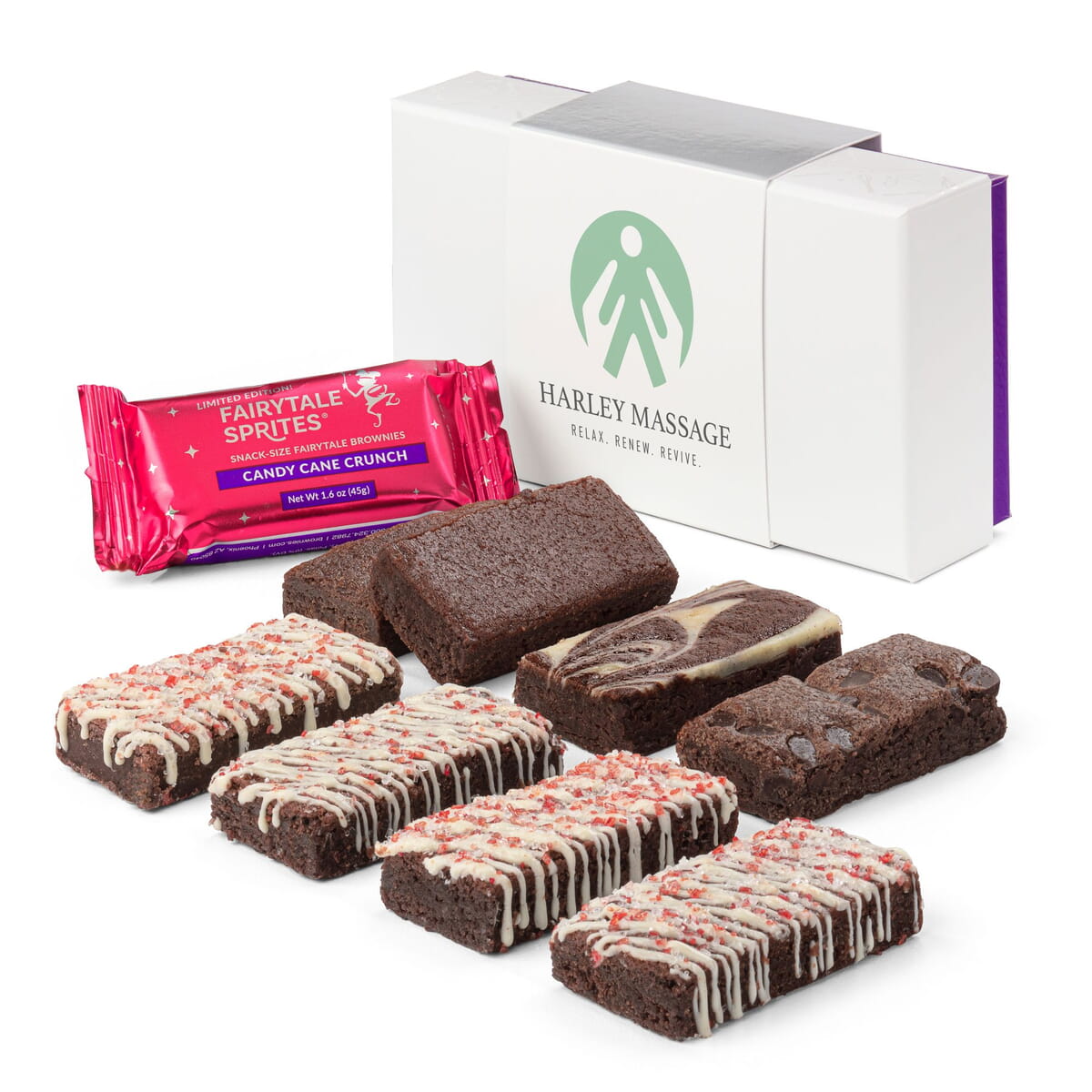 Custom Candy Cane Crunch Assorted 8-Sprite Favor