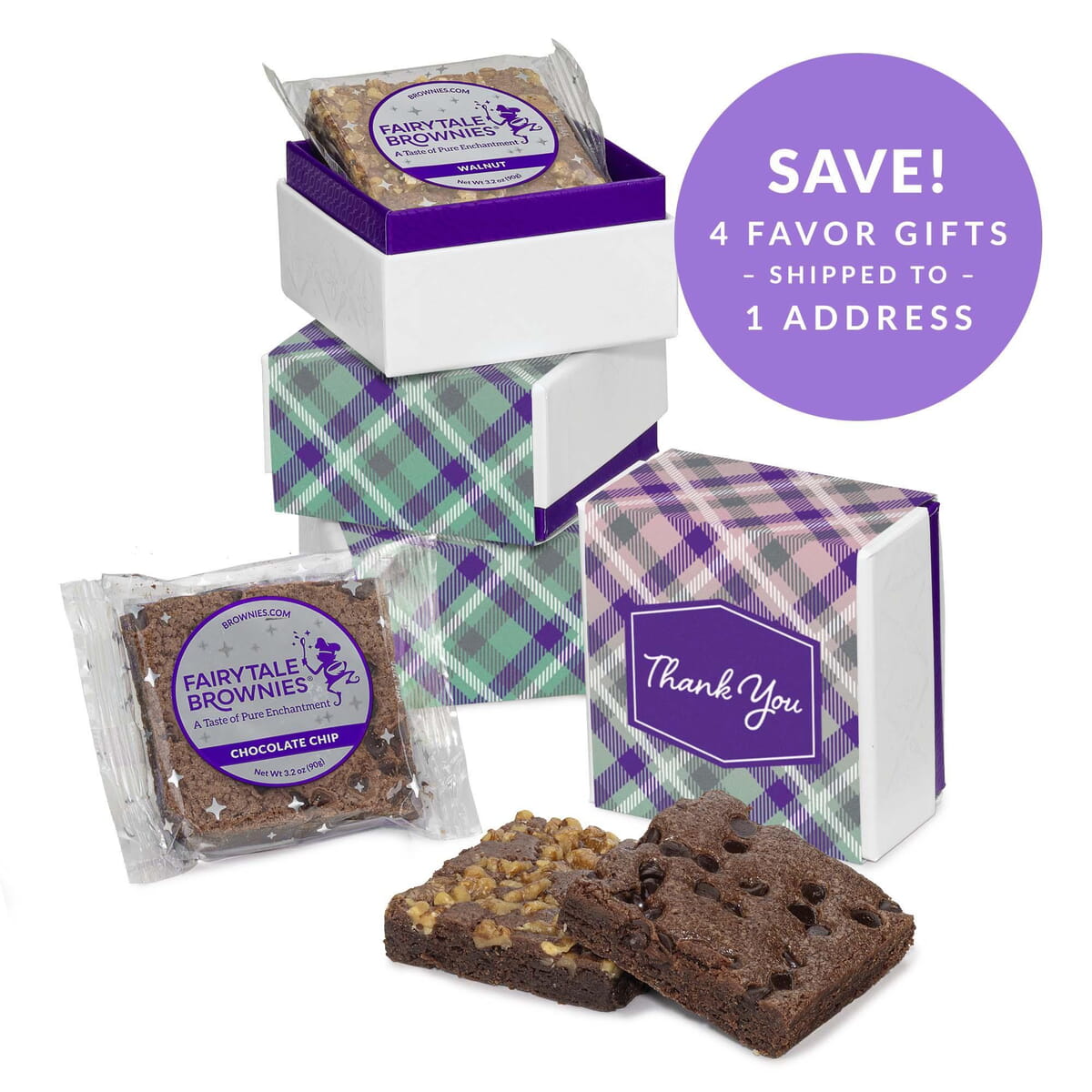 Thank You Gift Baskets Gourmet Cookies & Treats Fairytale Brownies