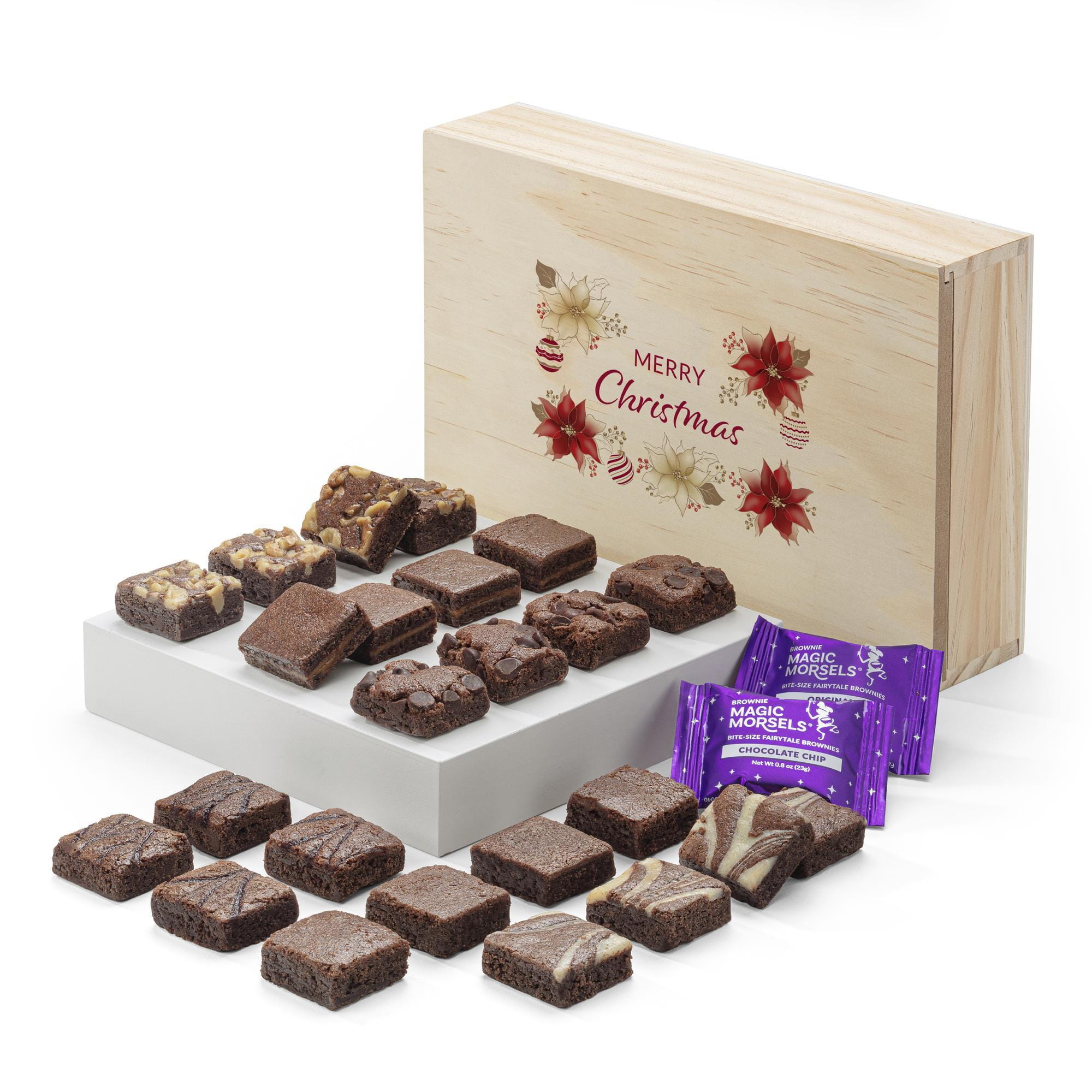 Christmas Wooden Box Morsel 24 | Fairytale Brownies