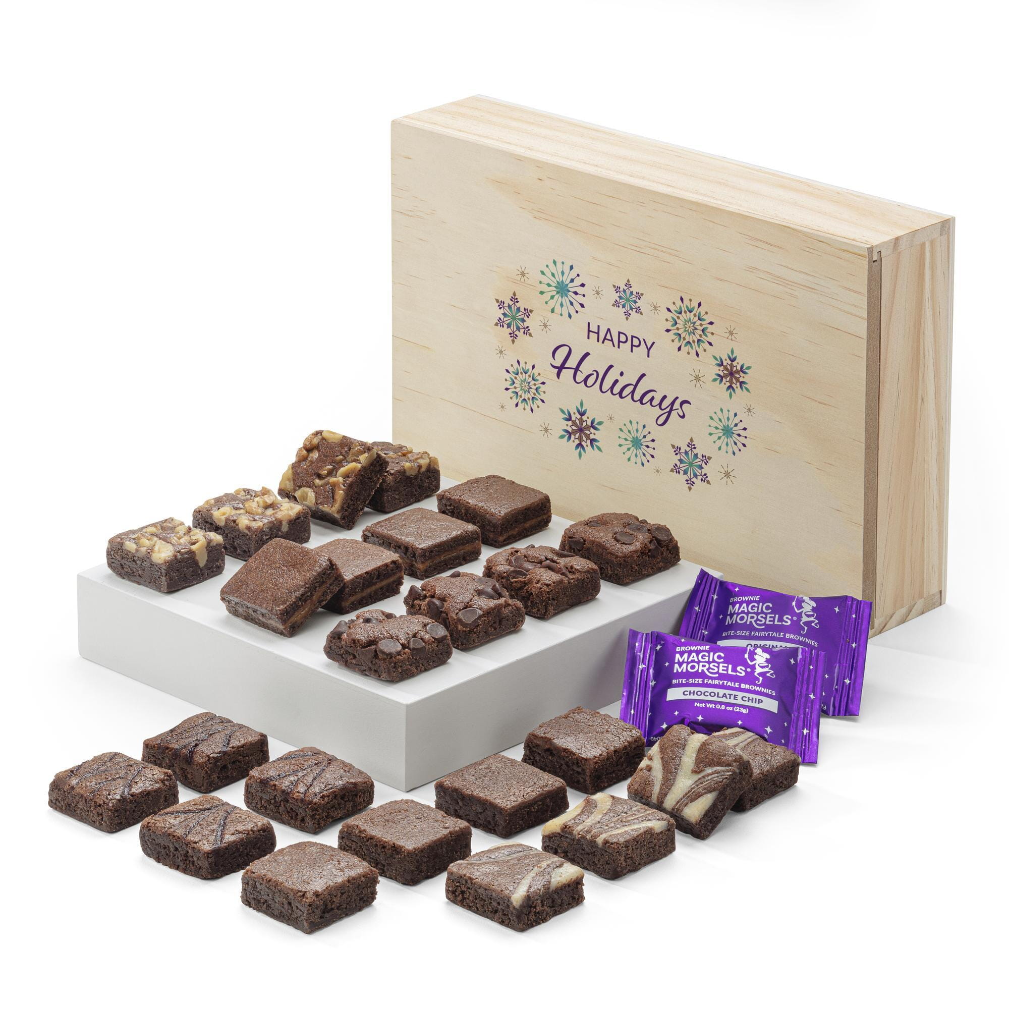 Holiday Wooden Box Morsel 24 | Fairytale Brownies