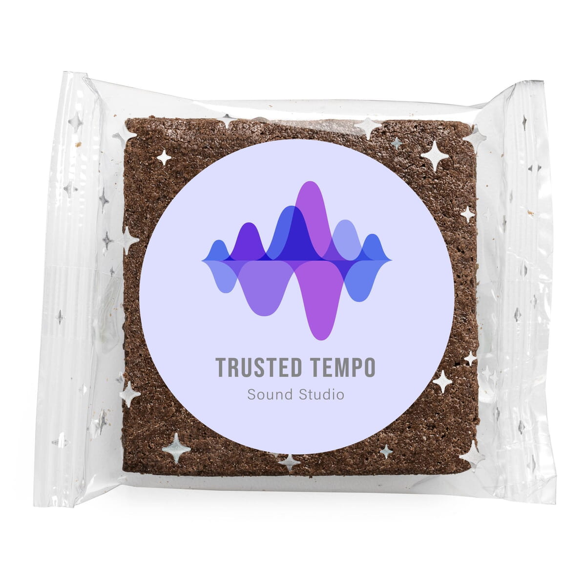 72 Custom Label Caramel Brownies