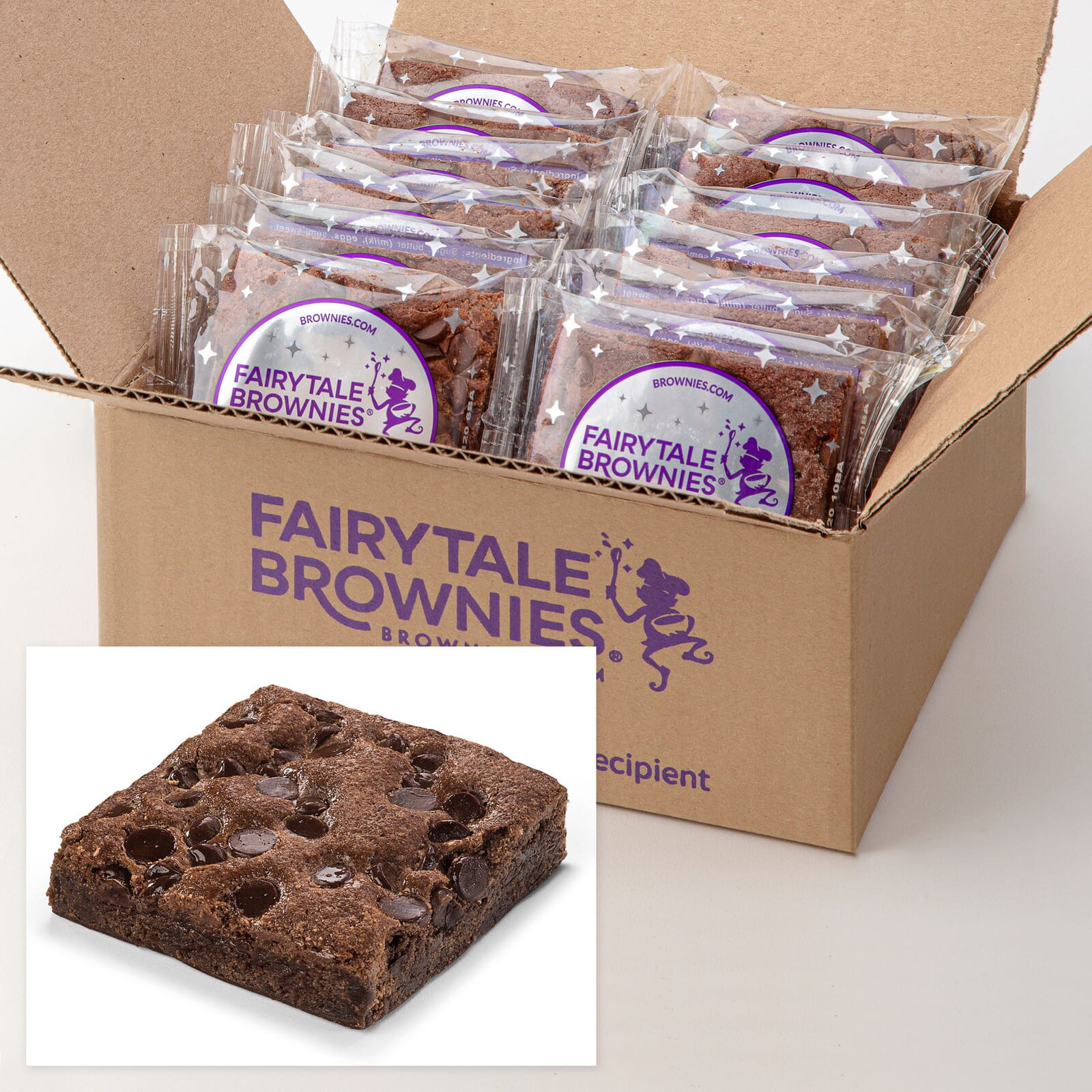 12 Bulk Chocolate Chip Brownies Fairytale Brownies