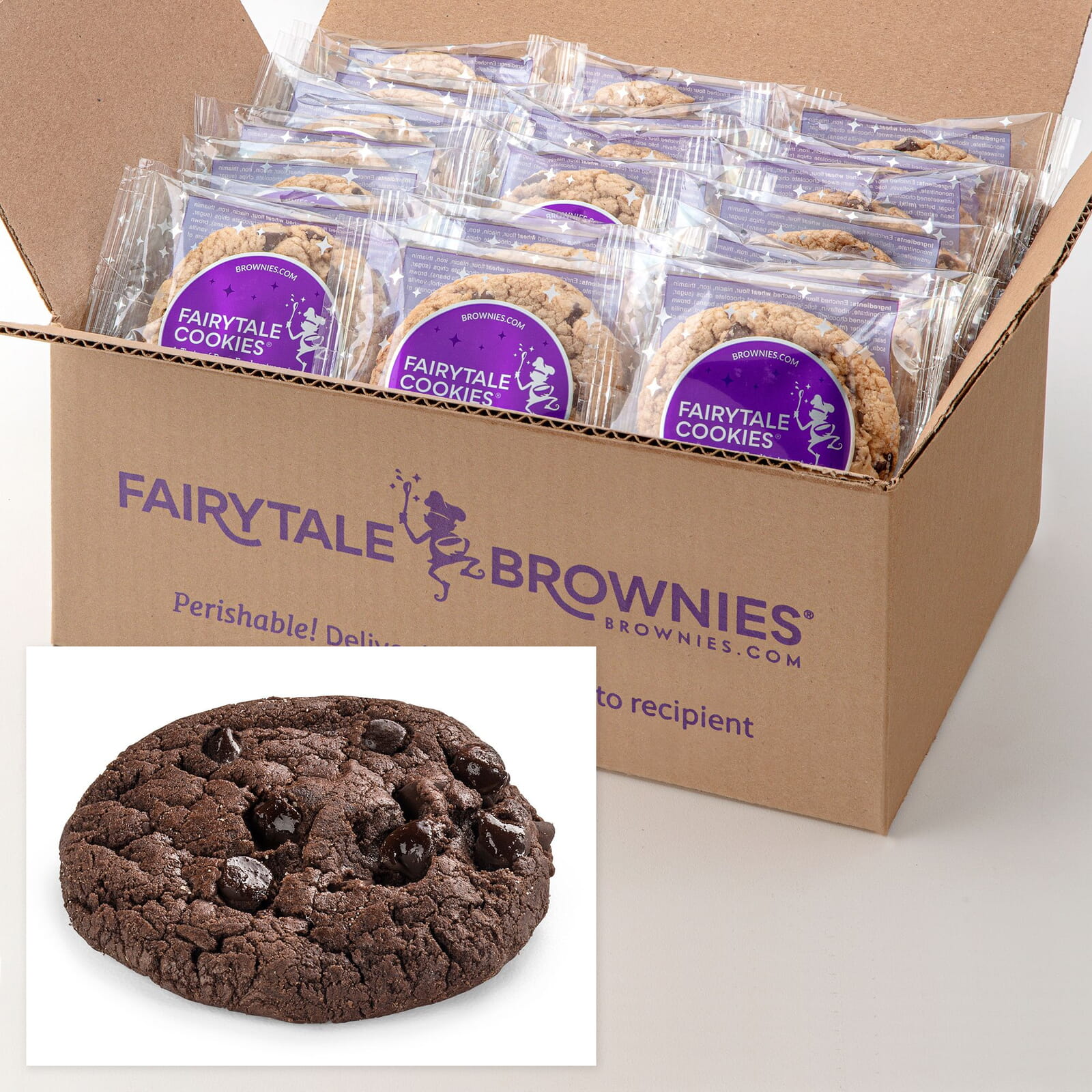 24 Bulk Double Chocolate Cookies Fairytale Brownies