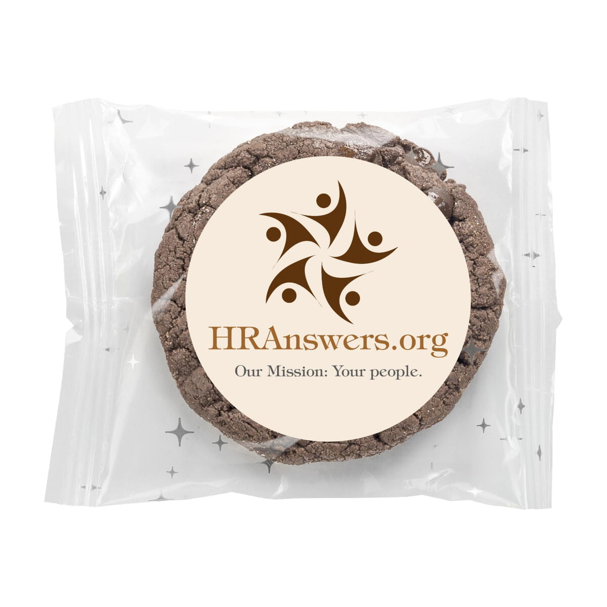 72 Custom Label Double Chocolate Cookies