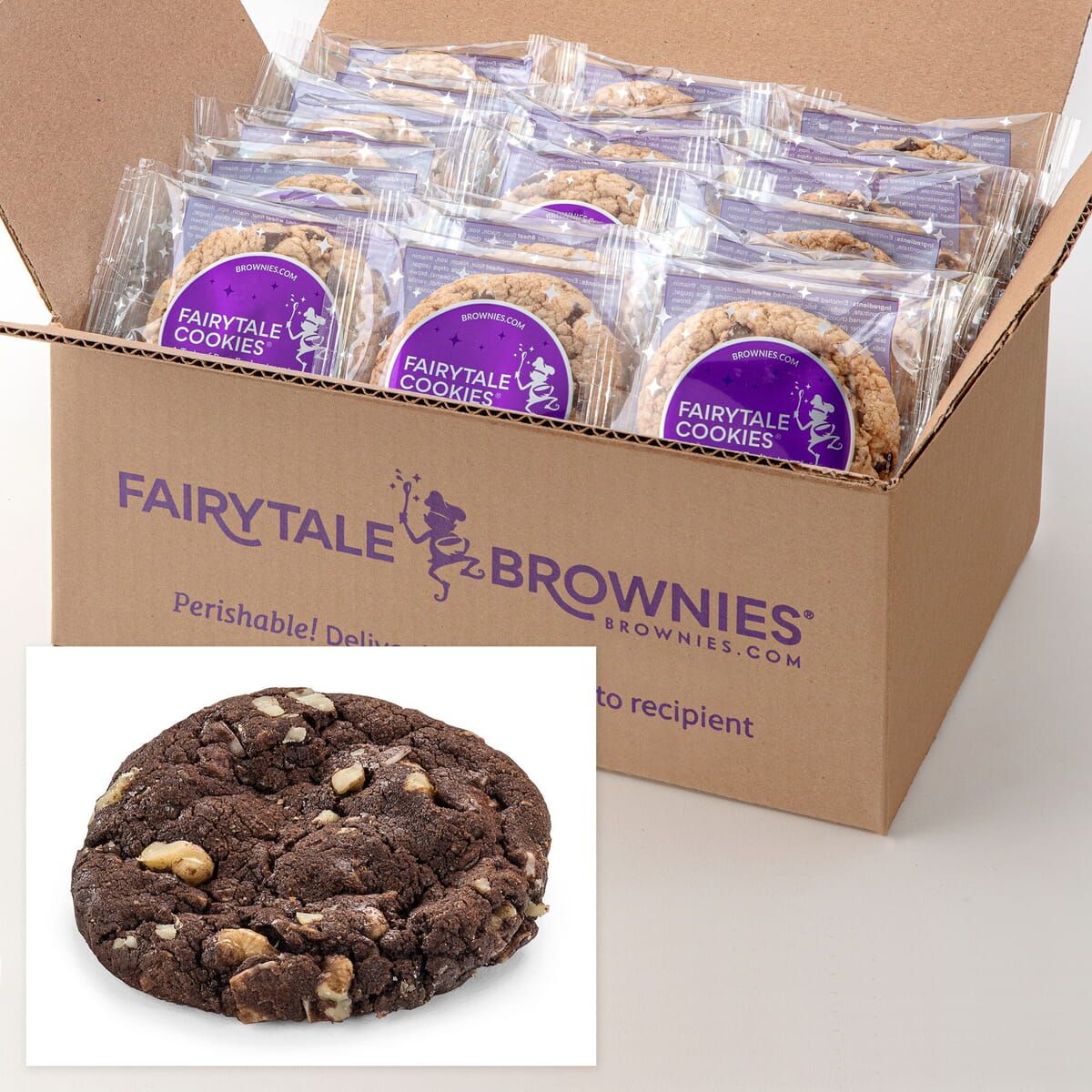 Bulk Gourmet Cookies, Individually Wrapped Fairytale Brownies