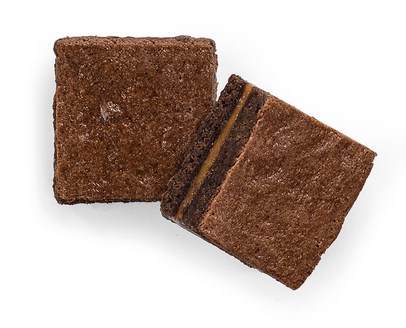 Caramel bite-size morsel
