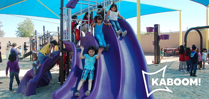 Kids on a Slide