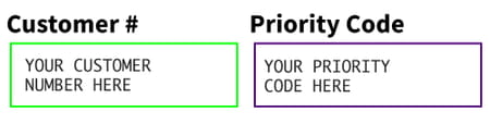 Priority / Promo Code Example