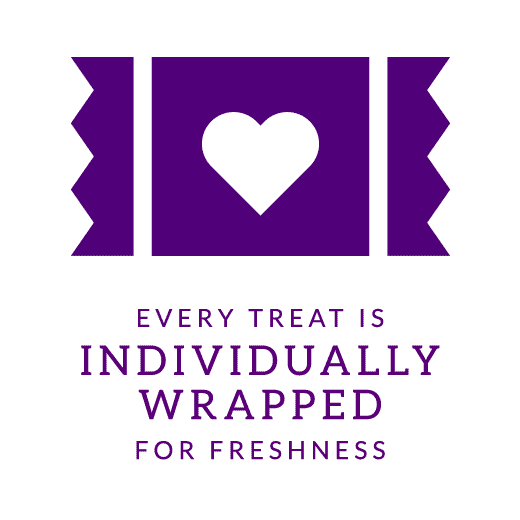 Individually wrapped for freshness