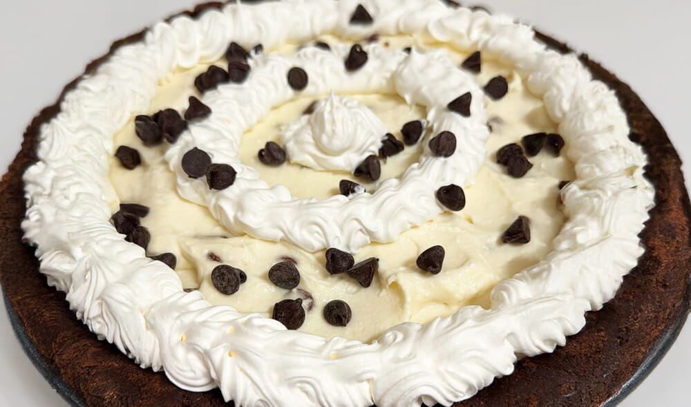 Cannoli Brownie Pie