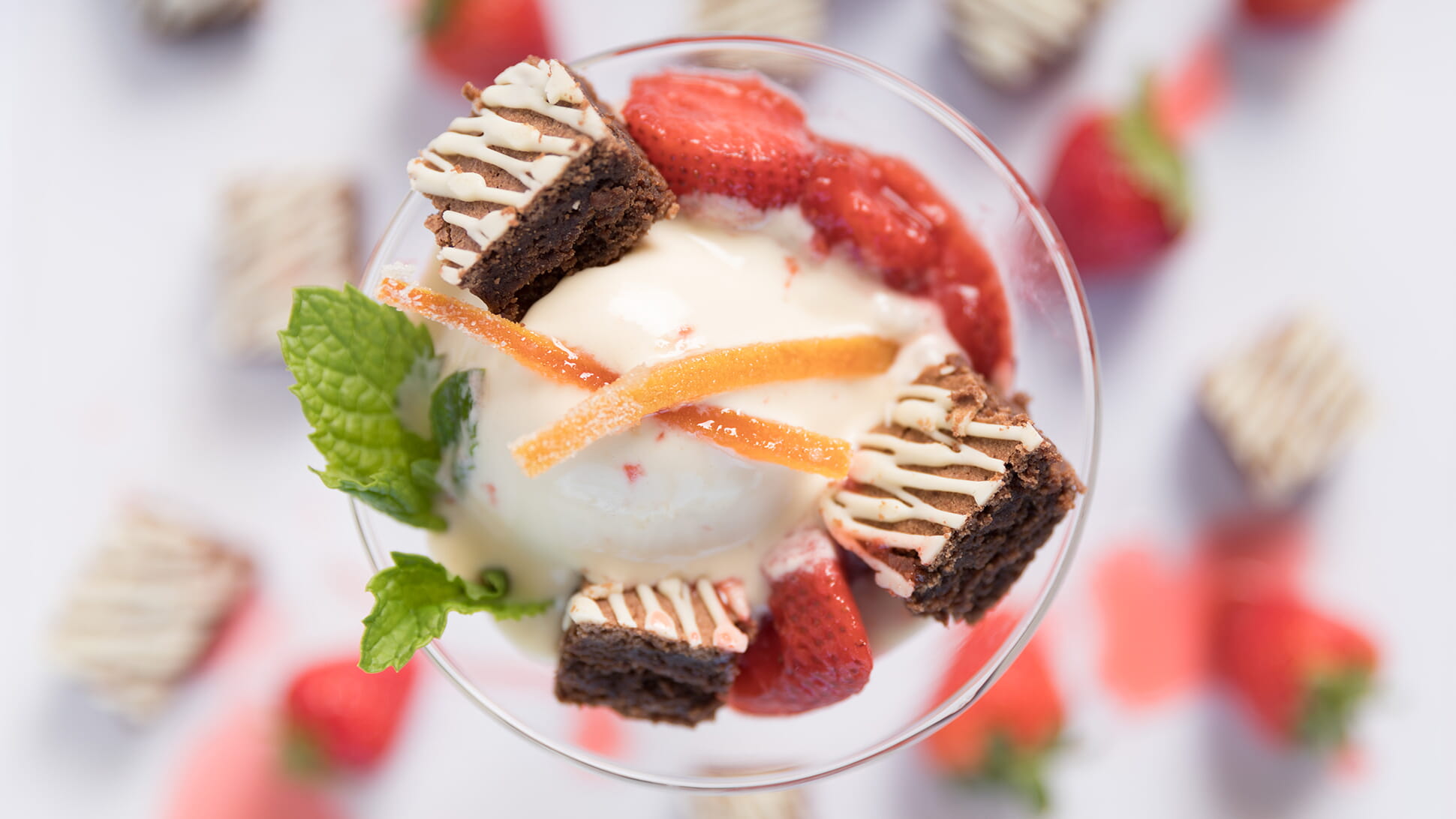 Negroni Brownie Sundaes recipe