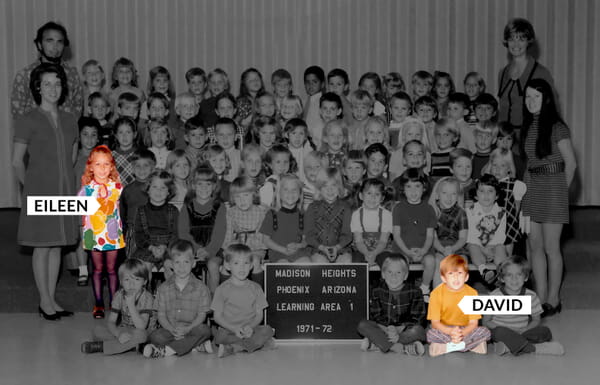 David and Eileen - friends since Kindergarten