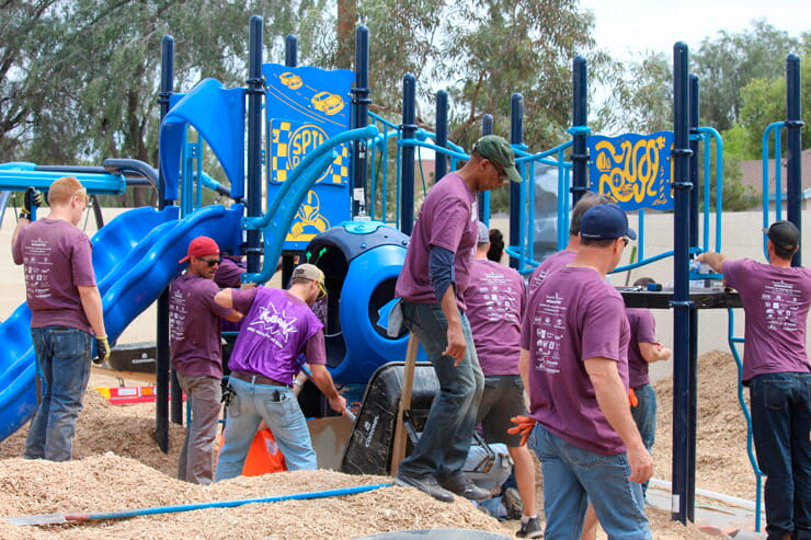 KABOOM playground build