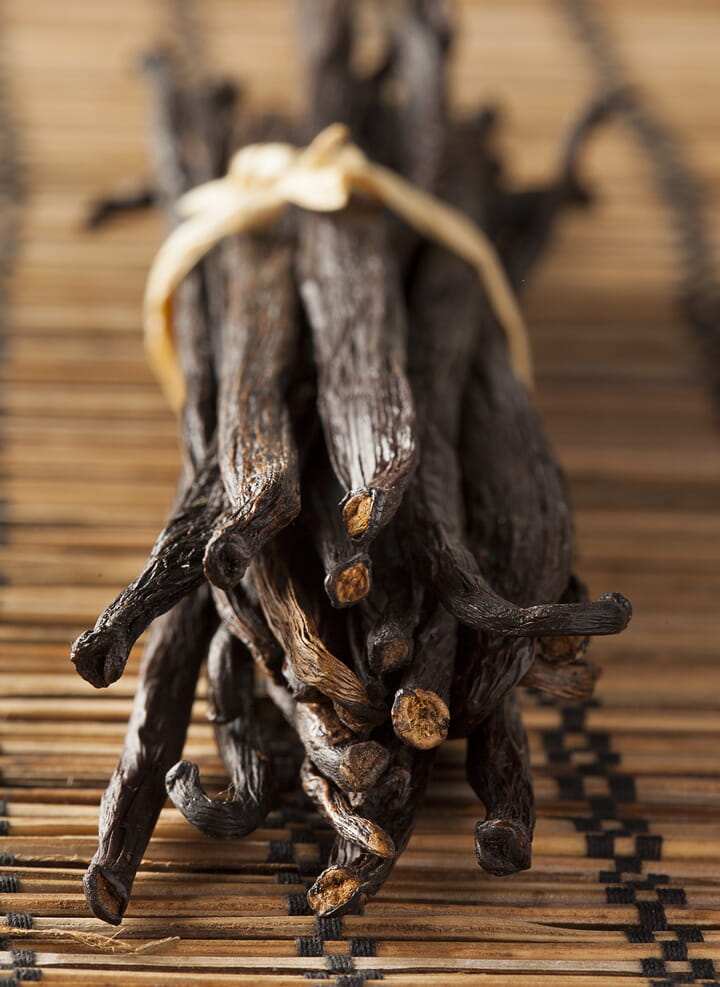 Dried vanilla beans