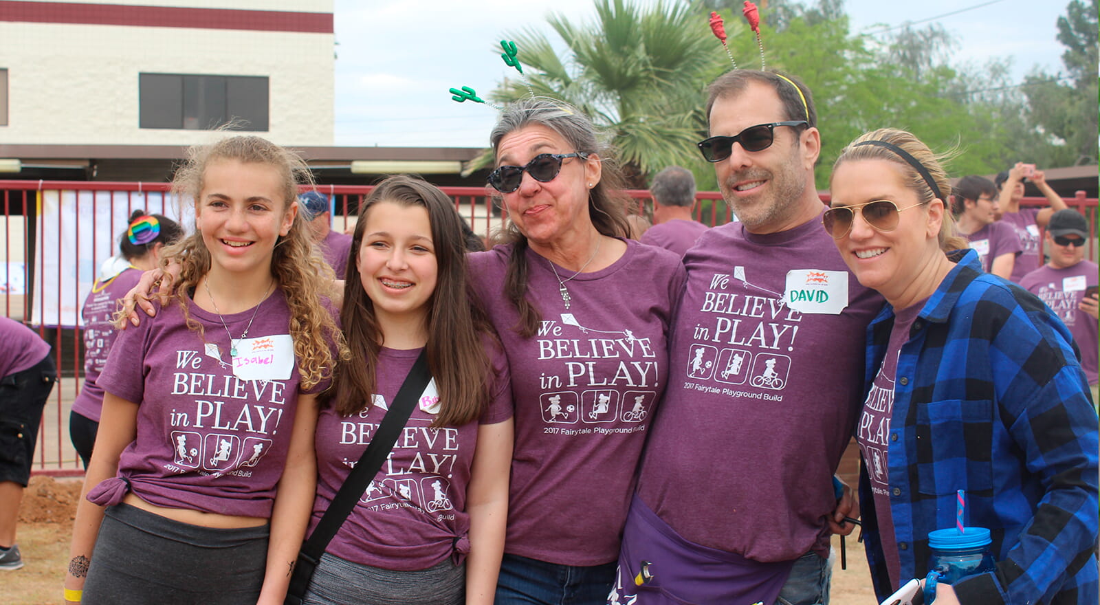 David and Eileen encouraging volunteering with their families